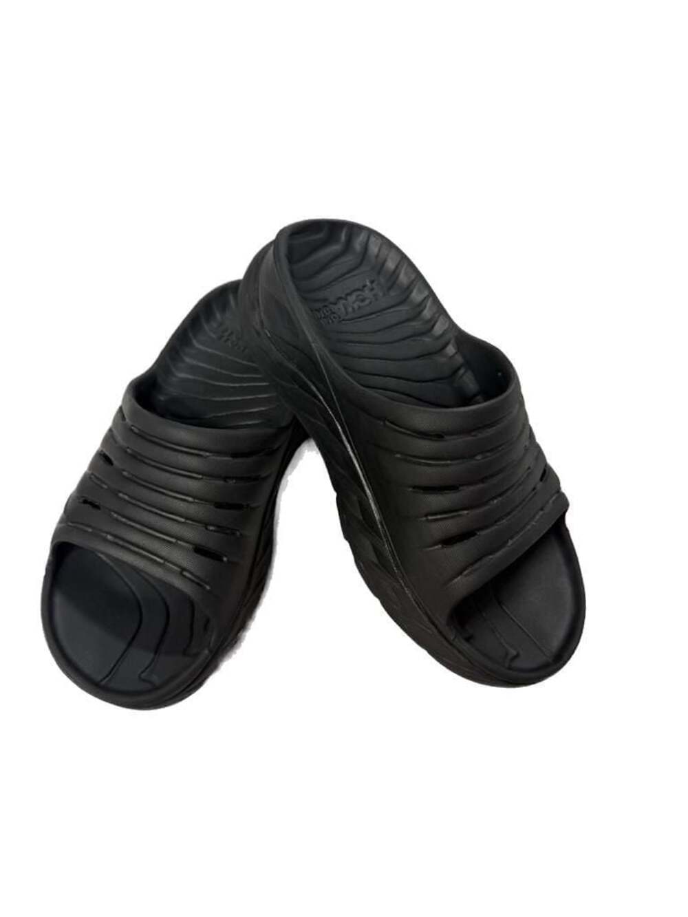 Hoka One Ora Recovery Slide Black Sandals - Picture 3 of 5